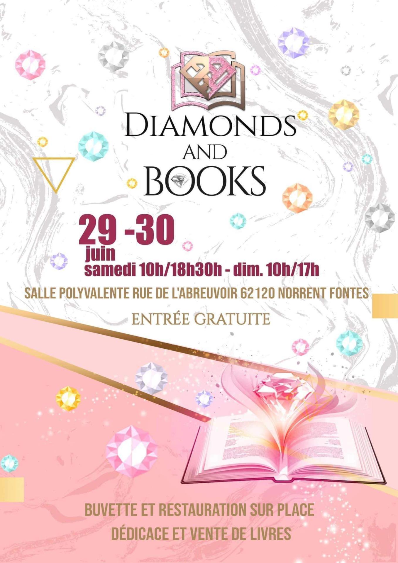 Salon diamonds and books