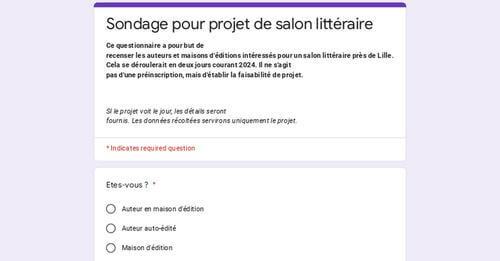 Sondage dun futur salon litteraire alexandrie phoenix